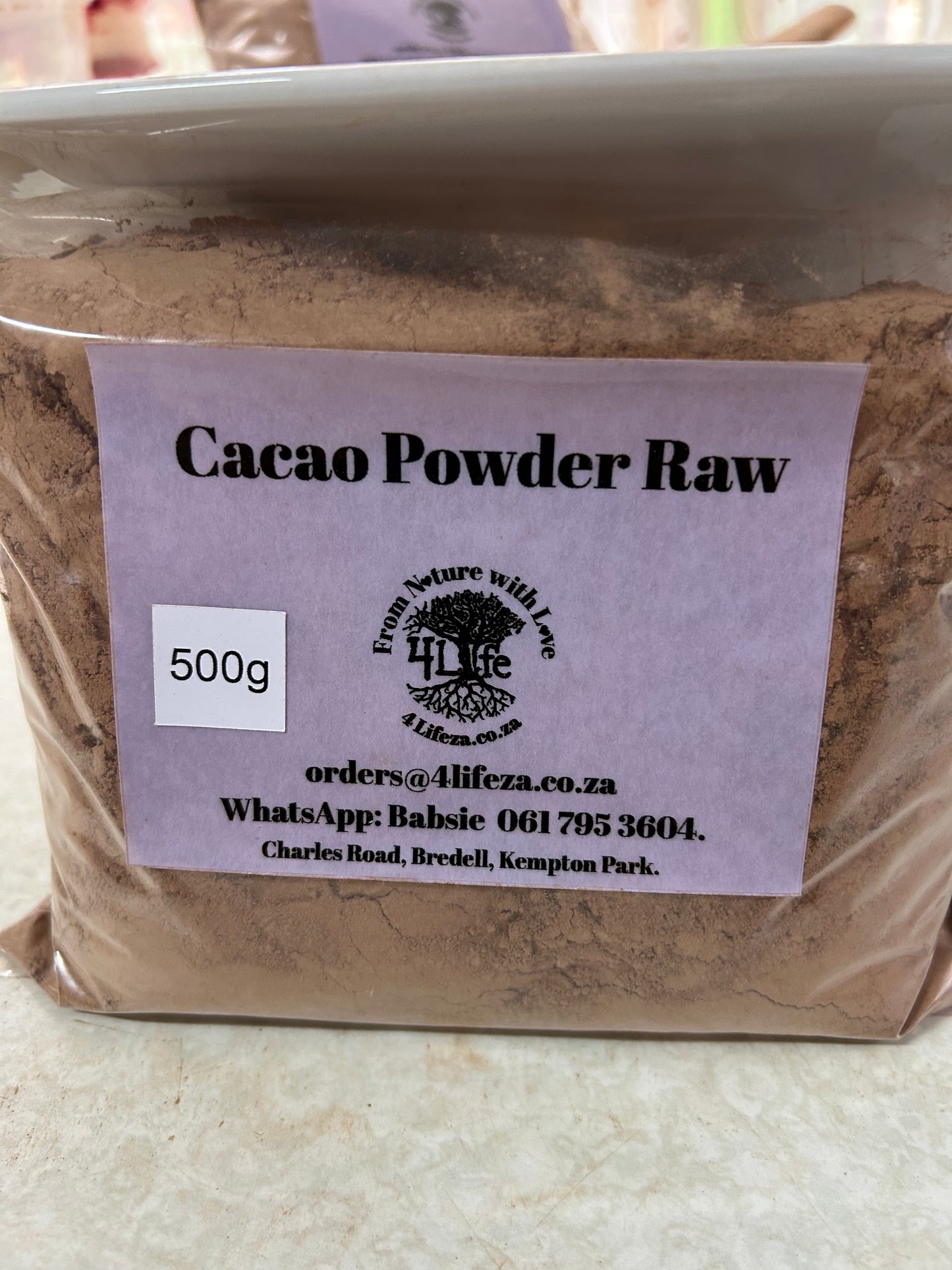 Cacao Powder Raw Image