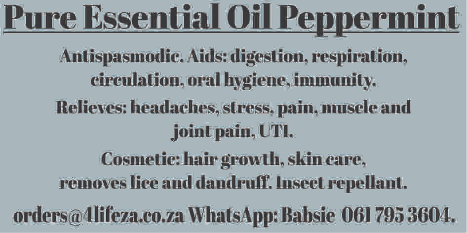 Peppermint Essential Oil Image