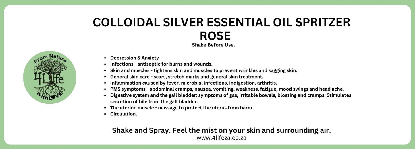 Colloidal Silver Essential Oil Spritzers Image