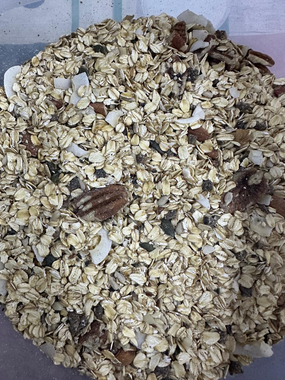 Raw Oat Seed-Nut Breakfast Mix